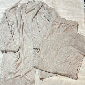 Cozy Cashmere Cream/Lt Grey Lounge Set